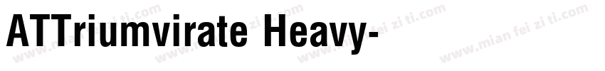 ATTriumvirate Heavy字体转换
